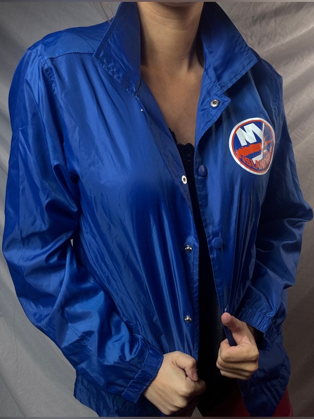 NHL Blue New York Islanders Windbreaker Jacket